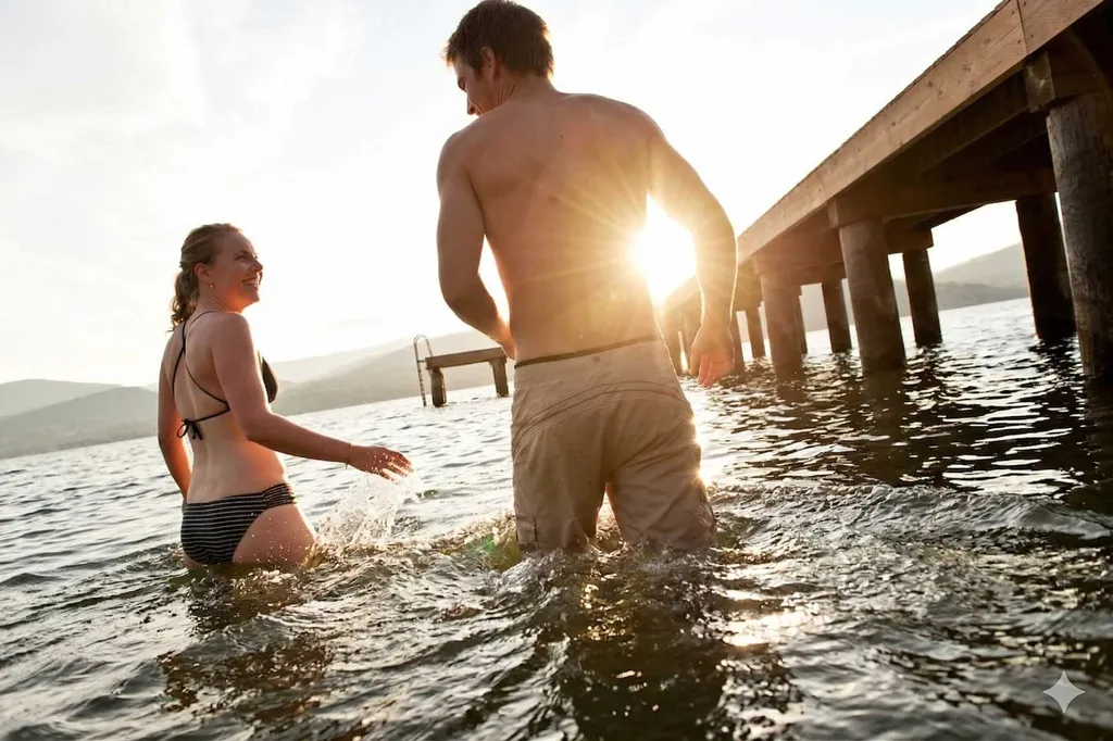 Summer lake view at LaCasa Resort